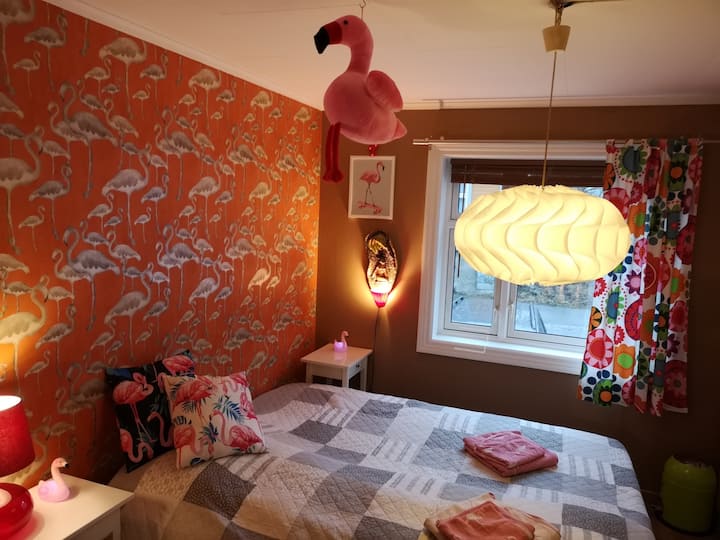 Trondheim center king size bed eclectic interior