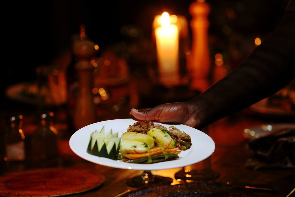 Our fine bush dining, great food, great stories where new friends are made