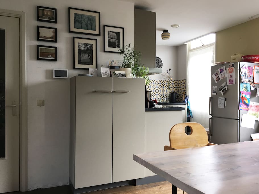 living room and kitchen