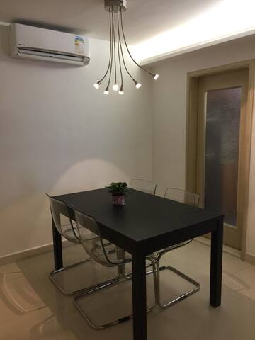 Close to theTaikoo Station.  Very convenient site