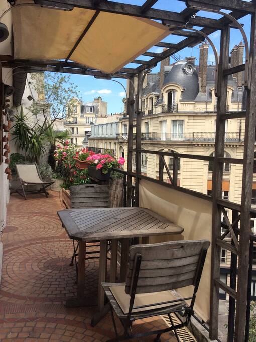 The terrace