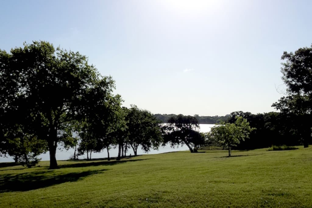 The view of the Lake. This is pomactually my front yard.