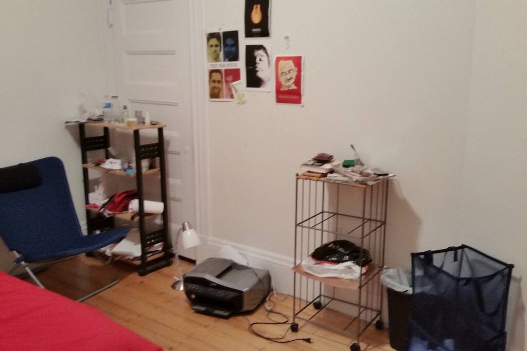 Some shelf-space; a Printer