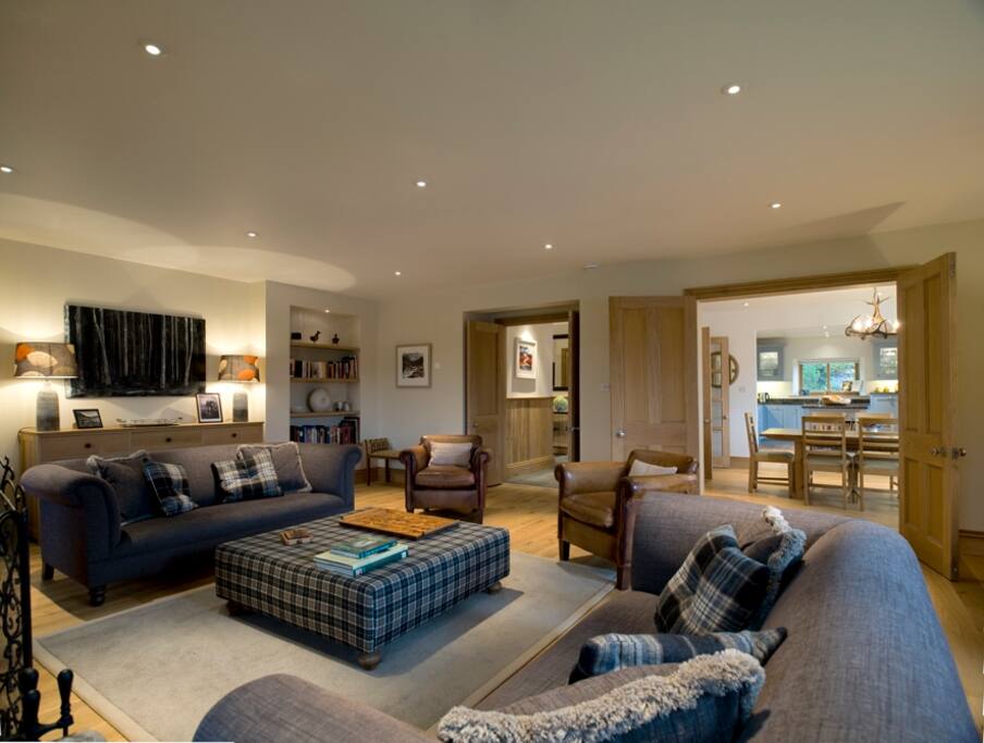 Sitting room with log fire