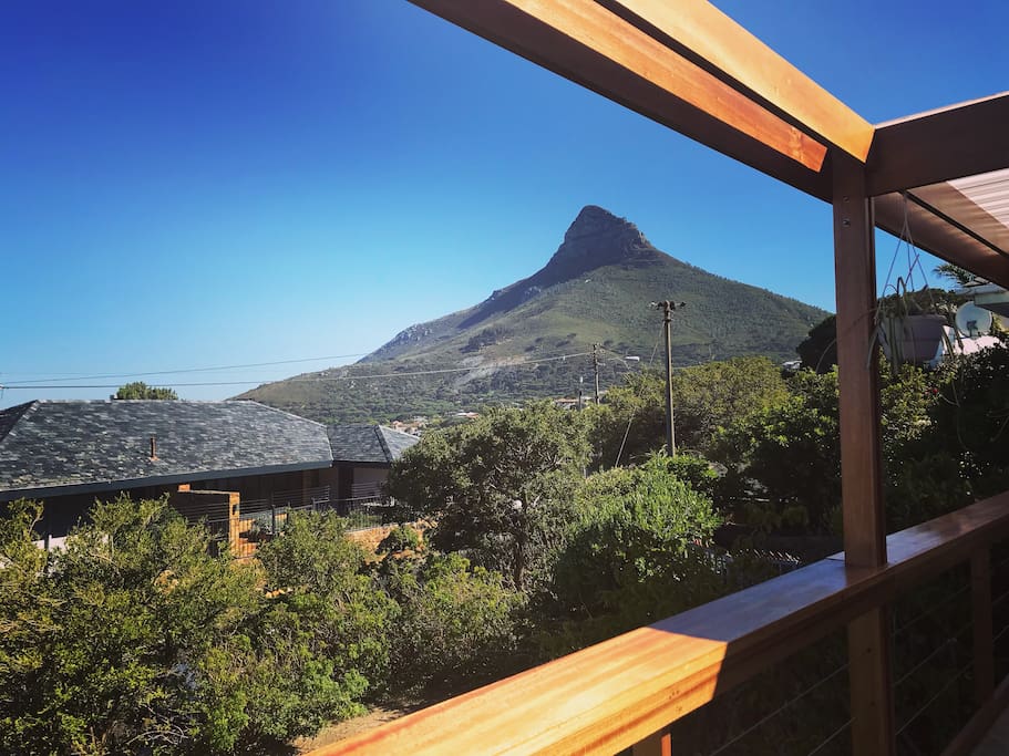 View of Lions Head from terrace
