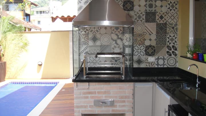 Parrilla y piscina para tu láser