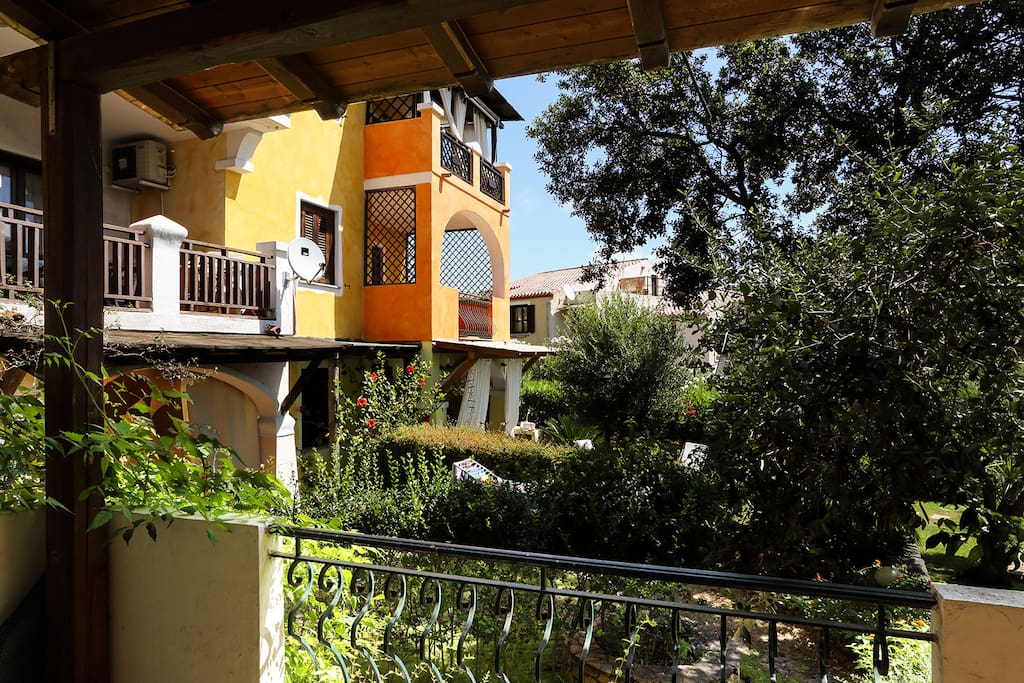 Vista dalla veranda dell'appartamento