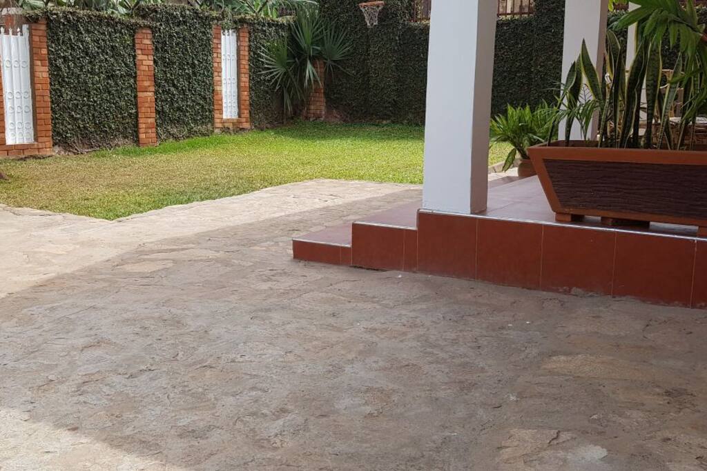 Mberemi Upper Garden with a Basket ball ring, we do have a Basket ball, Nicaraguan Hammock