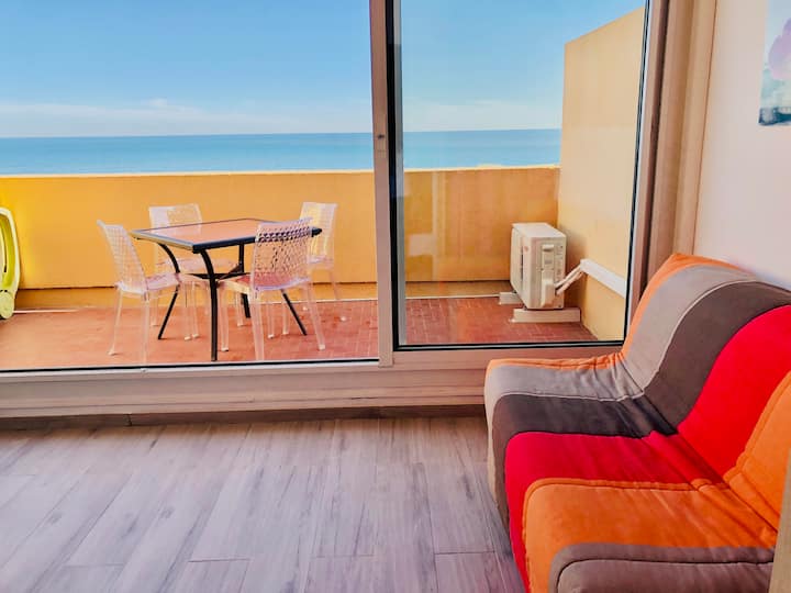 Barcaresa-magnifique T2  Piscine Vue Mer Clim - Le Barcarès