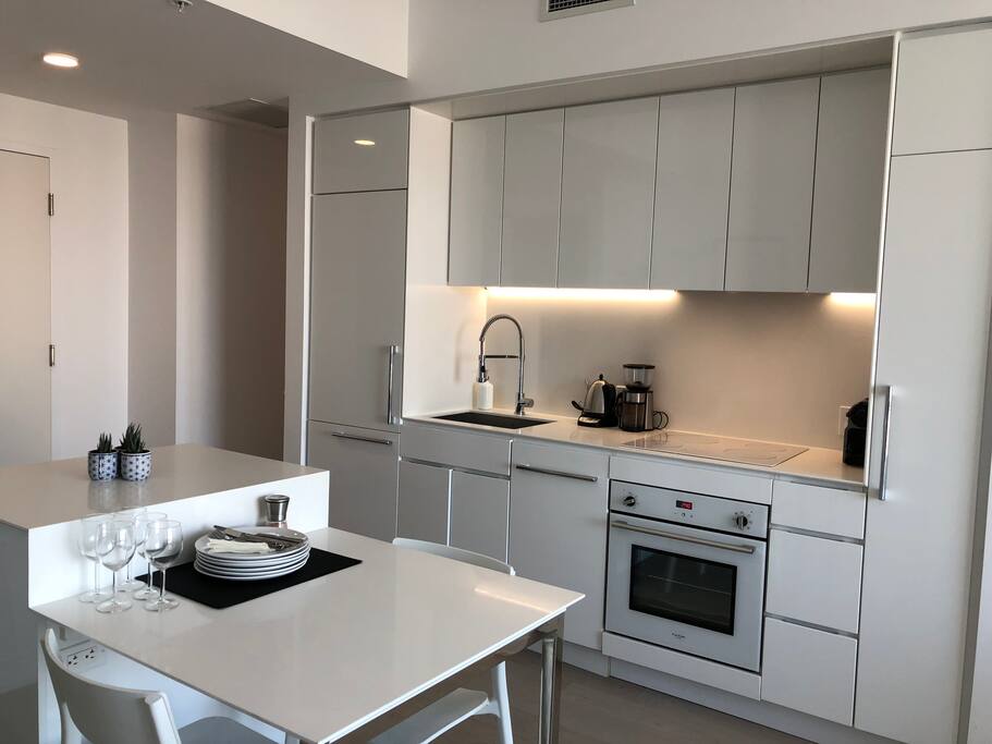 Modern appliances with all of the kitchen essentials.