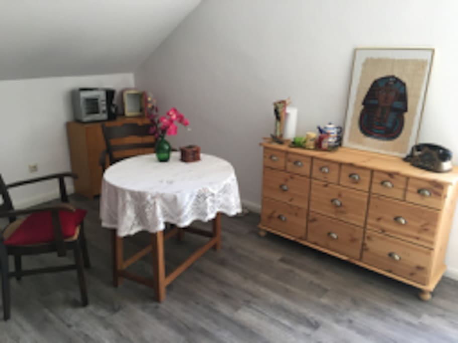 Dreieckzimmer Doppelbett