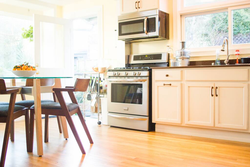 Kitchen and dining area