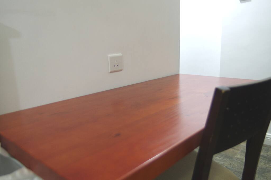 Solid wood desk