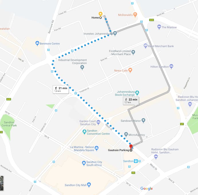 Map of surrounding areas.