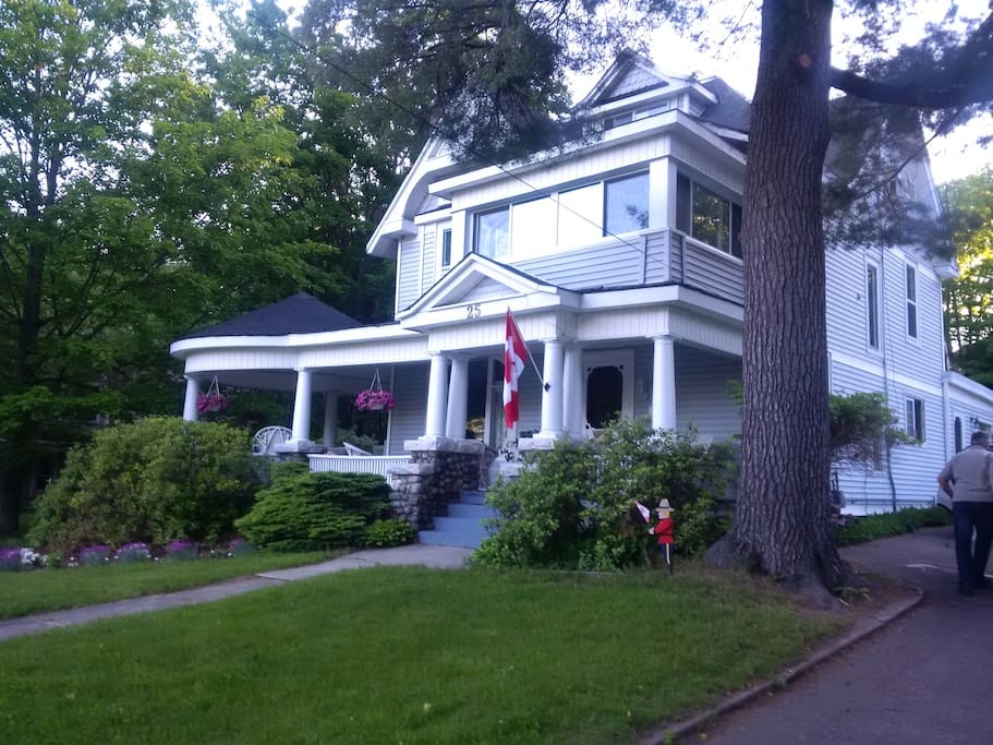 Built in 1880, the home has a wrap around porch, original wood and hardwood floors. Three rooms are available for guests to book.