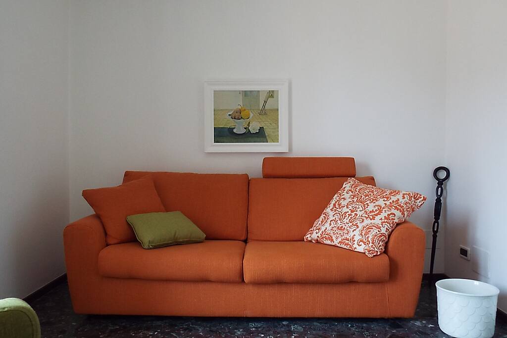 Divano letto in soggiorno