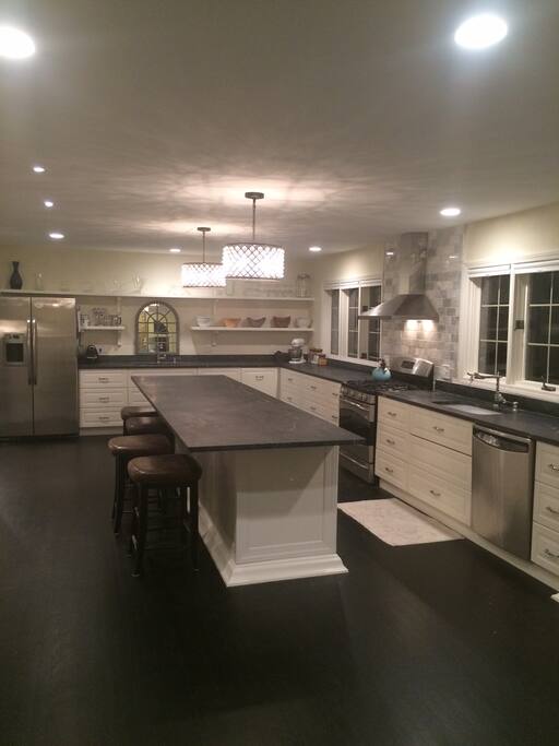 Huge kitchen for entertaining. The island will see 12 or more. Ask me about the optional Personal Chef who will come into the home and cook for you.