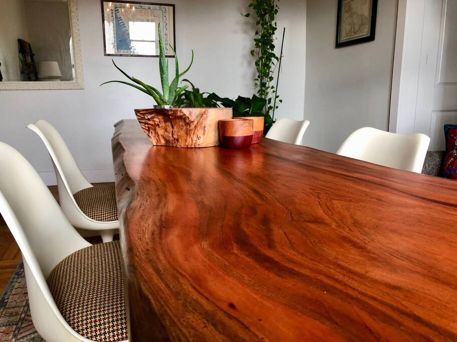Living area and dining area