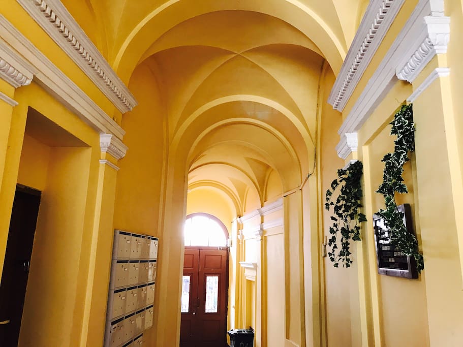 Classic building main entry