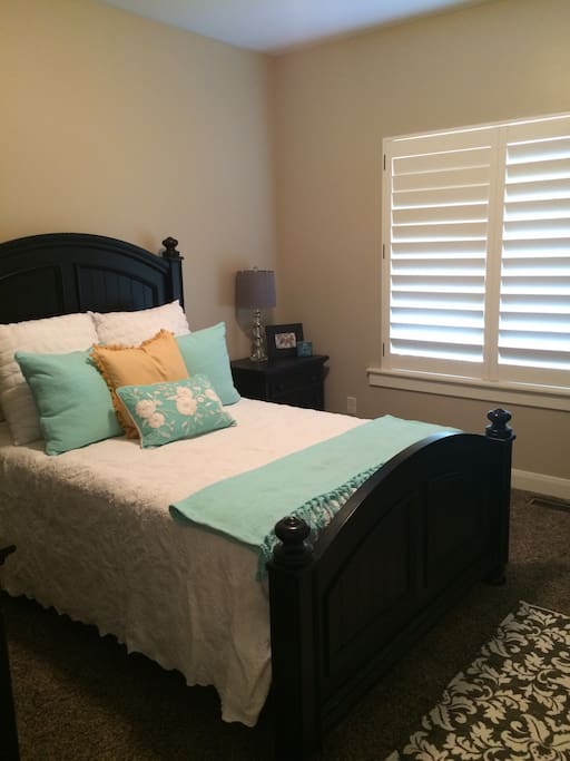 Spotless bedroom.