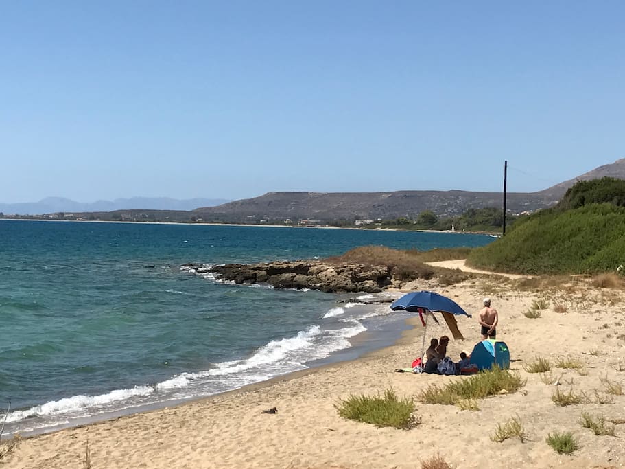 Sandy Beach is steps away.