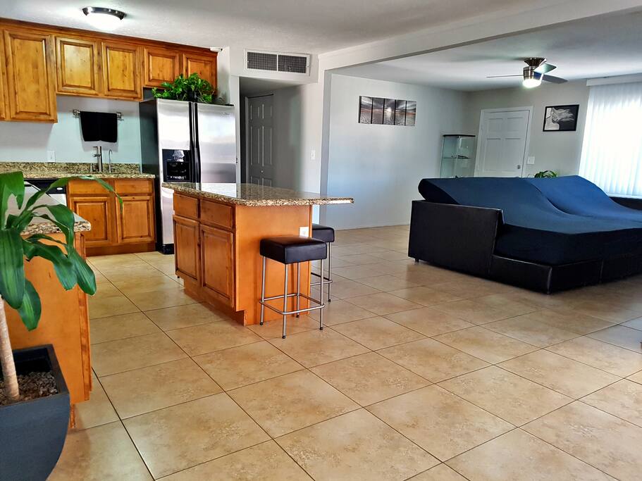 The entire house was remodeled for Airbnb guests