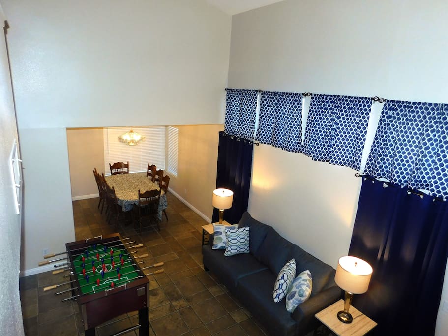 Front room and dining area