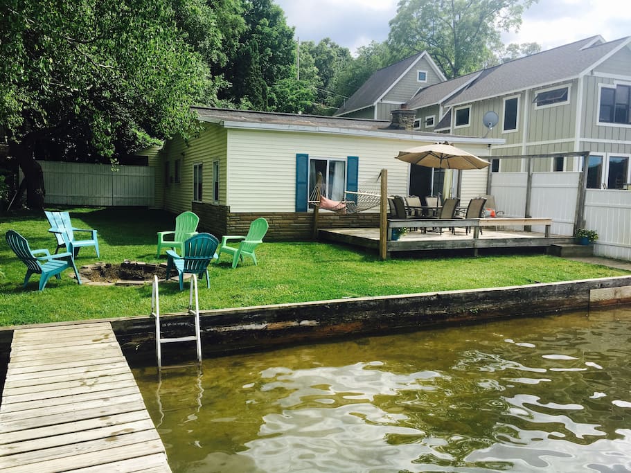 Lake view of cottage