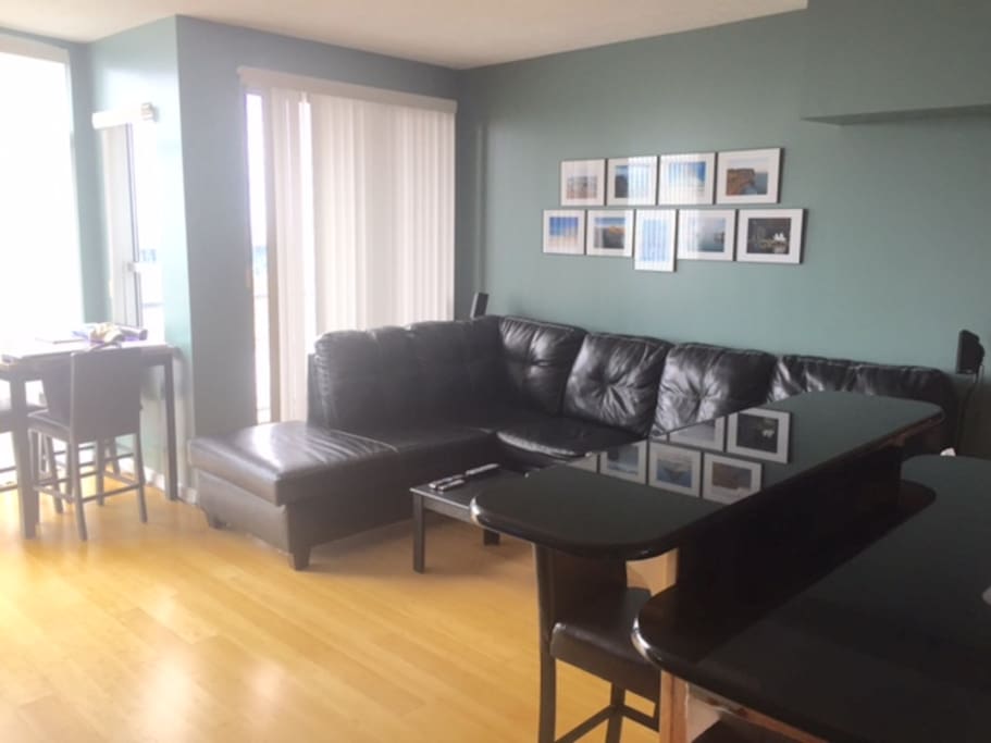 Large couch, full access to TV/internet