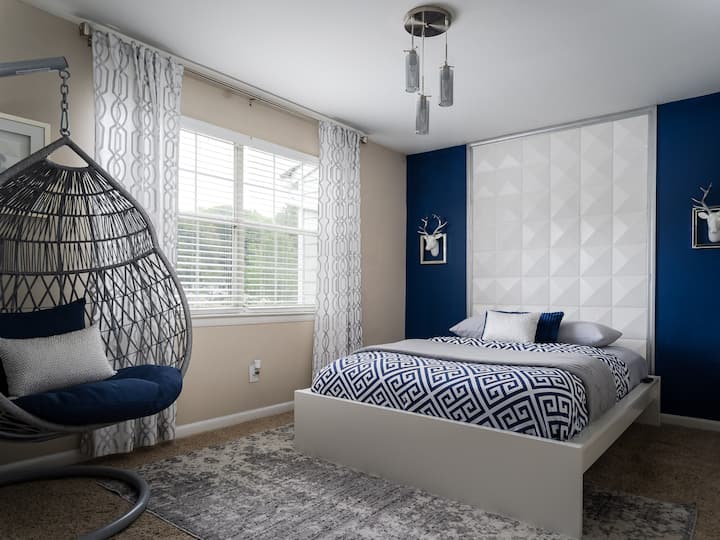 2e chambre (voyageur) 
avec chaise suspendue et télévision de 47 pouces