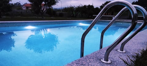 Complete 4 bedroom house with saltwater pool