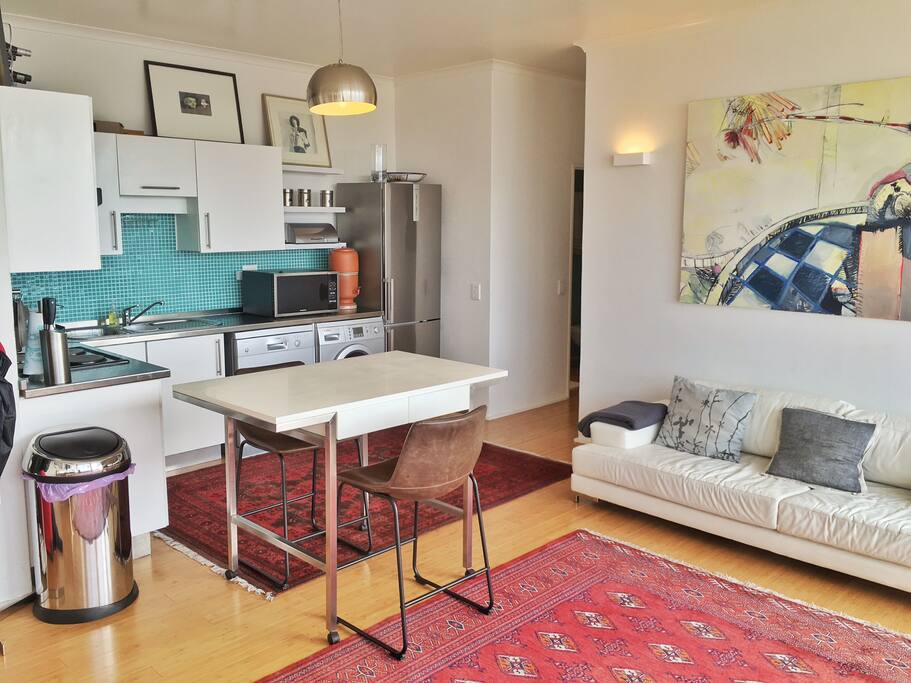 Living area and Kitchen
