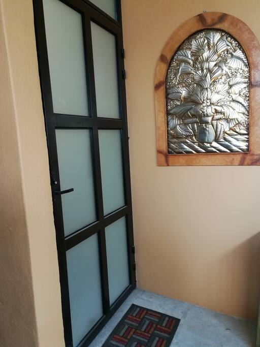 Apartment Private Entrance from Garage.