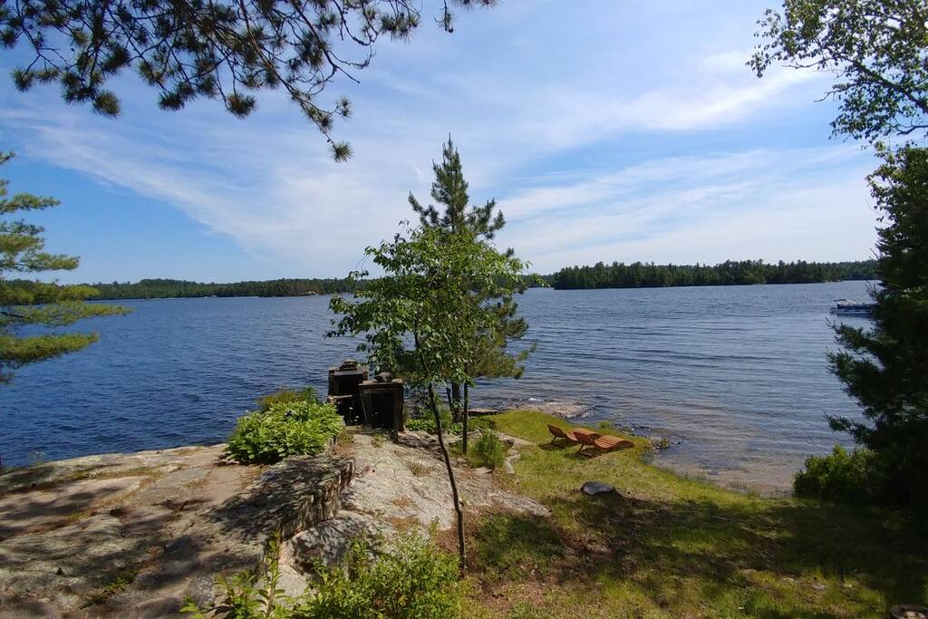 Please note - the "beach" area with the lawn chairs is off-limits to guests.
