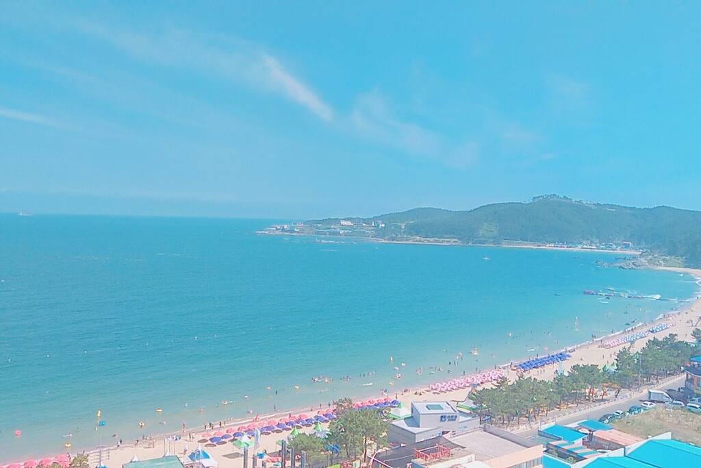 멀리 간절곶 방향이 보입니다