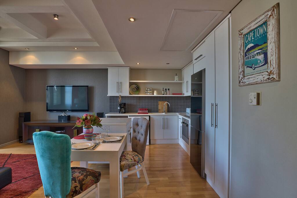 Light Kitchen & Dining Area