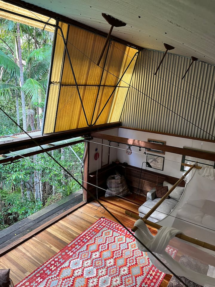 Indulgently large space with open walls for sleeping and lazing, day and night — your River Room bedroom