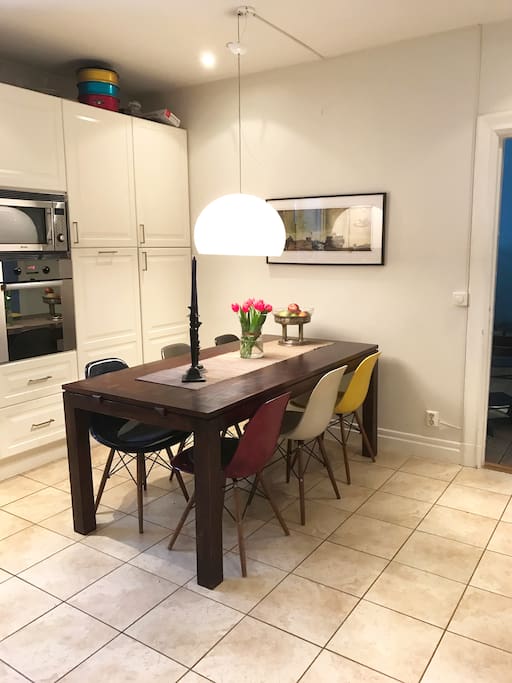 Kitchen with dining area