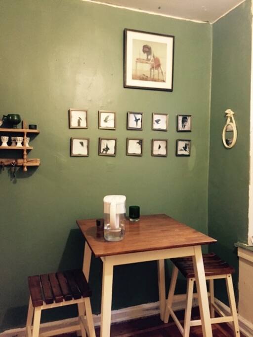 Small table for your breakfast or tea/coffee time.