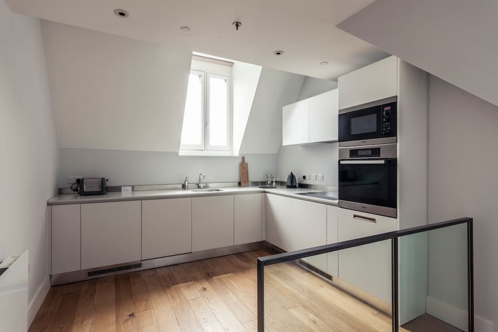 The large kitchen is great for cooking meals for the whole family.