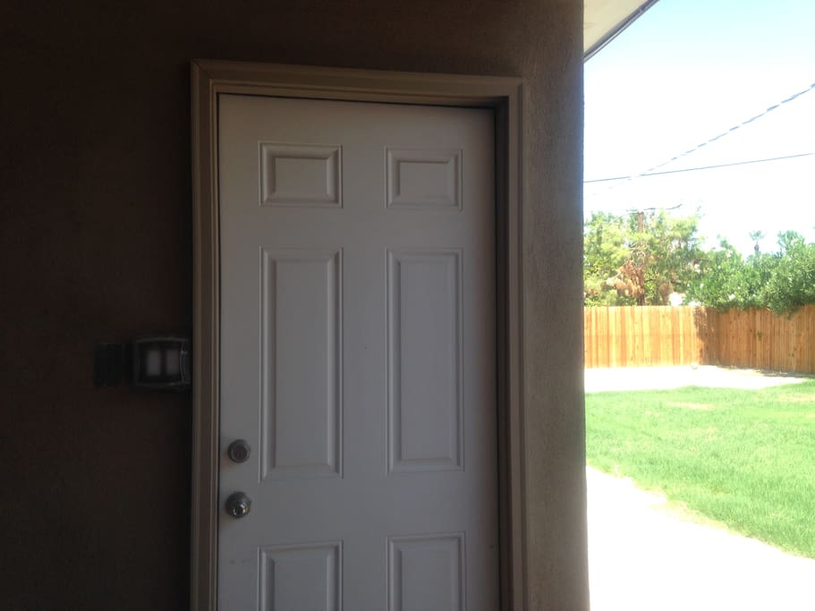 Front door to the private unit.