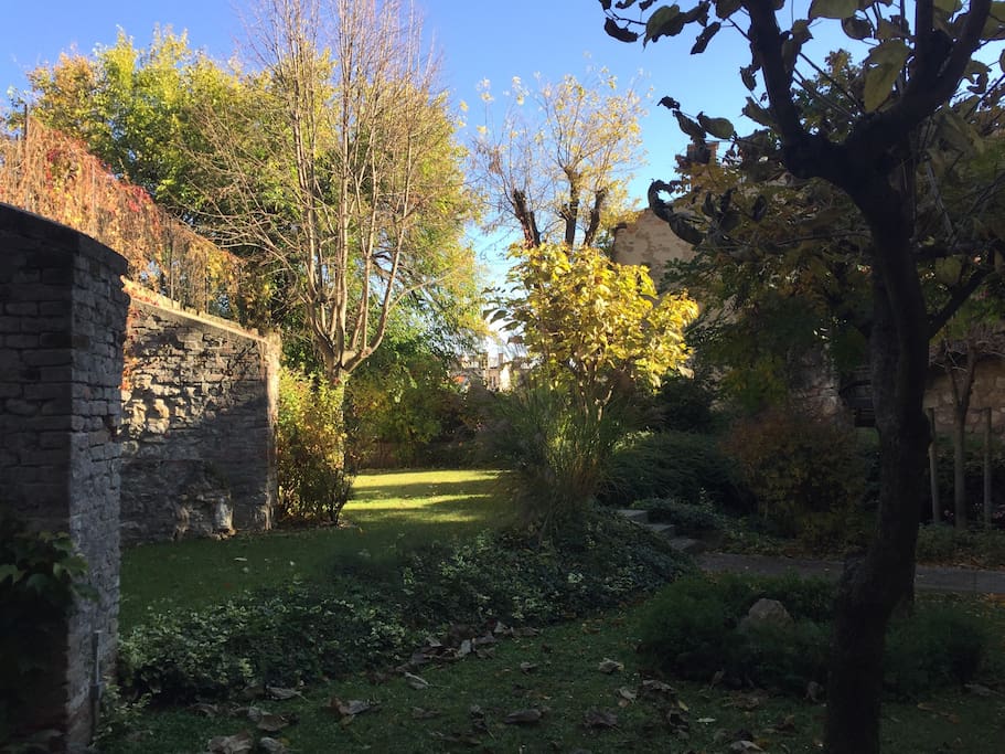 Secret garden for residents only.