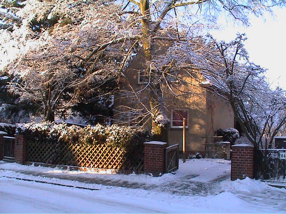 typisches Siedlungshaus mit Garten