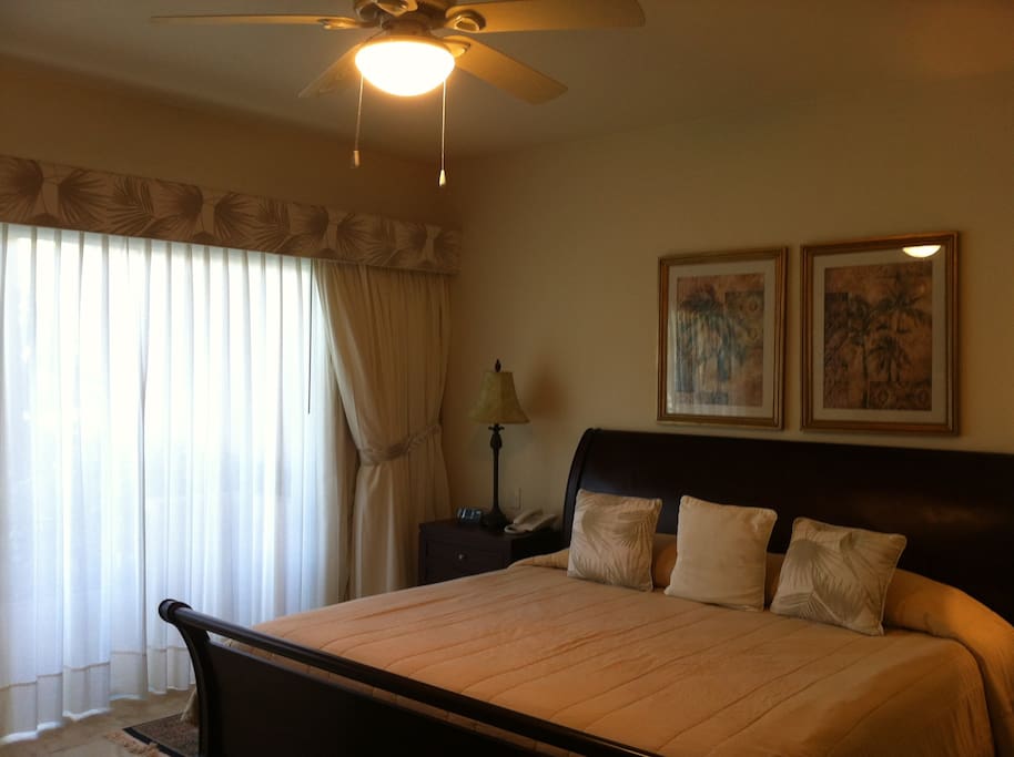 Comfortable king size bed