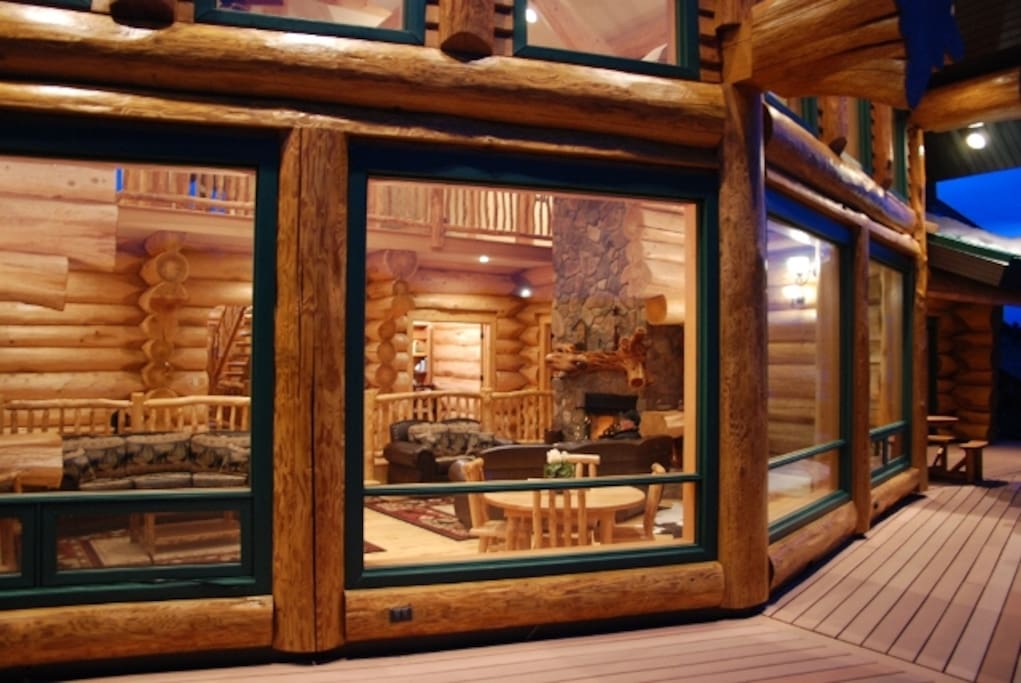 Peeking into the Great Room at night