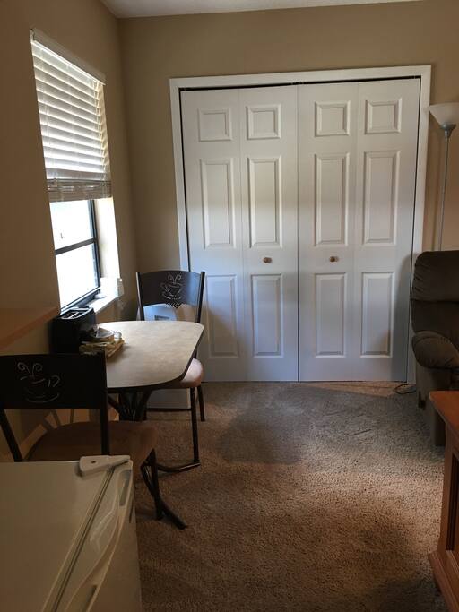 Spacious storage for short or long term stays.