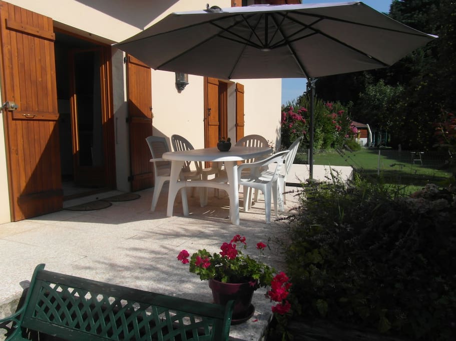 Terrasse ensoleillée