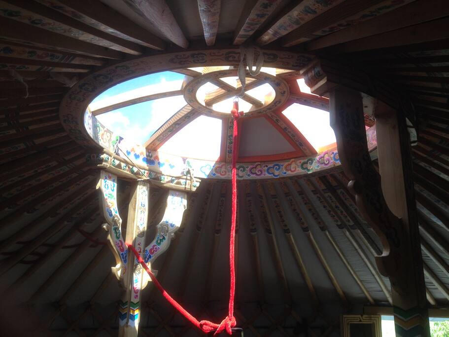 Center allows lots of light.