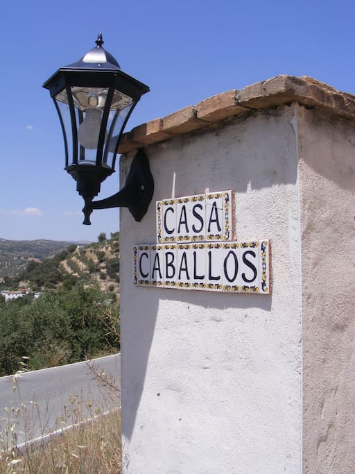 The entrance to the Casa Caballos grounds