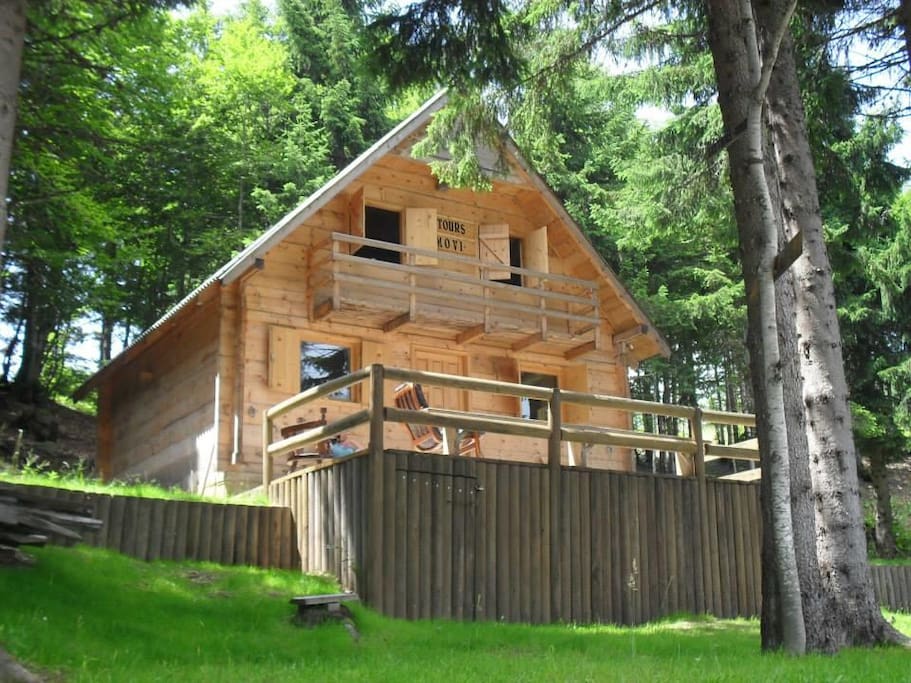 Cabin from the outside